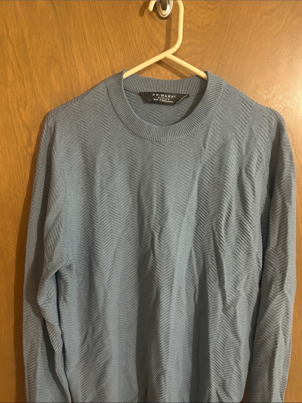 Primark Sky Blue Chevron Knit Jumper
